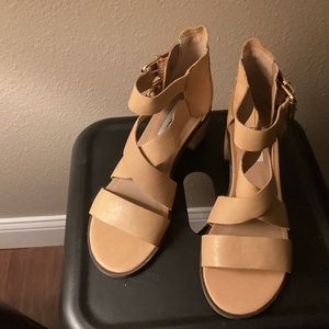 Steve Madden Rosanna Cognac leather heel sandals